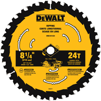 DeWALT DW3184 Saw Blade, 8-1/4 in Dia, Carbide Cutting Edge, 5/8 in Arbor,