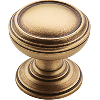 KNOB CABINET 1-1/4IN GLID BRZ