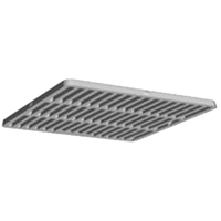 GRATE SQUARE BLACK 12IN