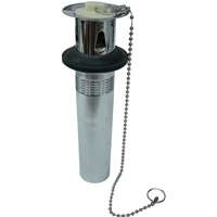 P.O. PLUG 2PC CHROME 1-1/4"X 12"