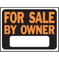 "FOR SALE BY OWNER" PLASTC SIGN