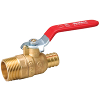 BALLVALVE BRASS MIPX3/4PEX