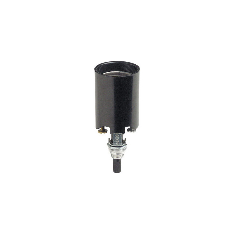 LAMPHLDR TURNKNOB PHEN BLK