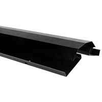 RIDGE VENT 10FT BLK LOW PROF