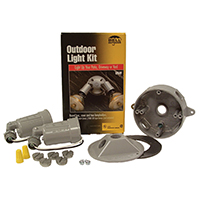 FLOODLIGHT KIT WTHRPRF 2LT GRY