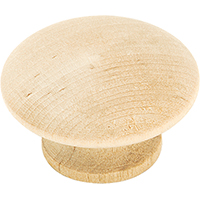 BP813-WD WOOD KNOB 1-1/2X13/16