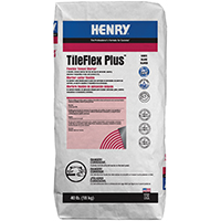 HENRY 527 TileFlex Plus Series 13081 Thin-Set Mortar, White, Powder, 40 lb