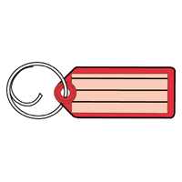 2PK Key Tag/Wire Ring