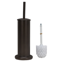 Simple Spaces MYY004 Toilet Bowl Brush with Stand; Round; Steel Holder