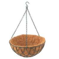 Landscapers Select GB-4303-3L Hanging Planter with Natural Coconut Fiber,