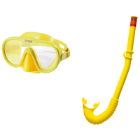 INTEX 55942 Swim Mask/Snorkel; Polycarbonate Lens; PVC Frame; Blue