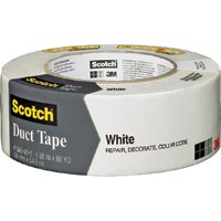 Scotch 3960-WH Duct Tape; 60 yd L; 1.88 in W; White