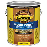 Cabot 140.0003004.007 Deck and Siding Stain, Heartwood, Liquid, 1 gal