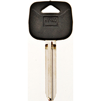 HY-KO 12005TR47 Automotive Key Blank, Brass/Plastic, Nickel, For: Toyota