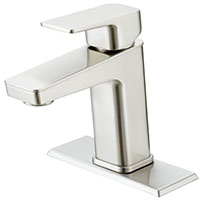 FAUCET LAV 1-HNDL BRSH NIC 4IN