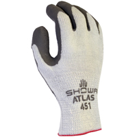 GLOVE WORK GRAY W/GRAY DIP MD