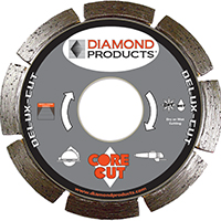 MK 167011 Saw Blade, 7/8 to 5/8 in Arbor, Diamond Cutting Edge