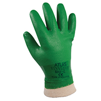 GLOVE PVC W/ELASTIC CUFF LRG