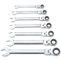 WRENCH RCHT SET 7PC MET FLEXHD