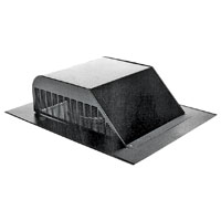 ROOF LOUVER ALUMINUM BLACK