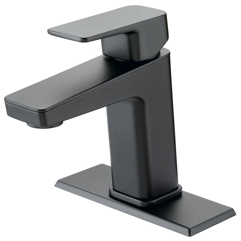 FAUCET LAV 1-HNDL MAT BLK 4IN