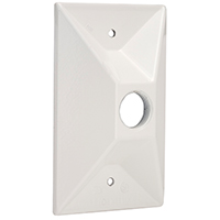 .5" 1 OUT CLUSTER COVER WHITE