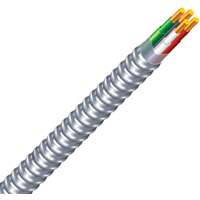 CABLE ARMORED METAL 12/3 100FT