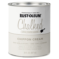 Rust-Oleum 329598 Chalk Paint, Ultra Matte Chalky, Chiffon Cream, 30 oz, Can