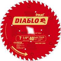 Diablo D0740X Circular Saw Blade, 7-1/4 in Dia, Carbide Cutting Edge, 5/8 in