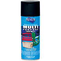 PAINT SPRAY MP FLAT BLACK 12OZ