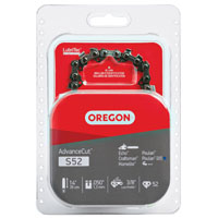 Oregon S52 Chainsaw Chain, 5/32 in File, 14 in L Bar, Stainless Steel