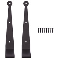 HINGE STRAP 10 BLK SS 2-1/4OS