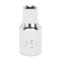 SOCKET 5MM 1/4DRIVE 6PT