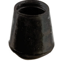 Shepherd Hardware 9760 Furniture Leg Tip, Round, Rubber, Black, 3/4 in Dia