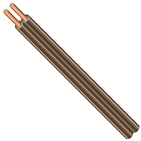 CCI 601266607 Lamp Cord, 2 -Conductor, Copper Conductor, PVC Insulation, 13