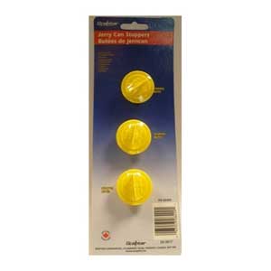 GAS STOPPER CAP FOR JERRY CAN 3/PK YELLOW