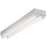 Metalux 2ST2L2040R Strip Light, 120/277 V, 19.4 W, LED Lamp, 2298 Lumens, 4000 K Color Temp, 50,000 