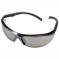 SAFETY GLASSES GREY  BLACK FRAME