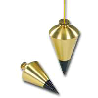 BOB PLUMB CONE SLD BRASS 8 OZ