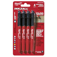 MARKER FINE POINT BLACK 4PK