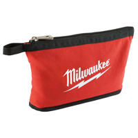 POUCH ZIPPER RED/BLACK 12.5IN