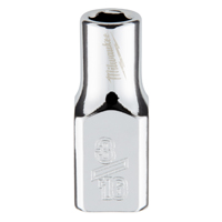 SOCKET 6-PT CHROME 1/4X3/16IN