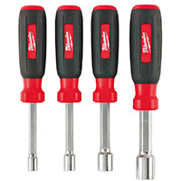 NUT DRIVER SET SAE HOLLOW 4PC