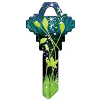 KEY BLANK SC1-40 GREEN LEAF