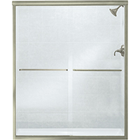 SHOWER DOOR NICKEL FINESS 60IN