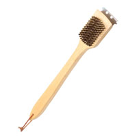 Omaha SP2483L Grill Brush; 3-1/4 in L Brush; 2 in W Brush; Stainless Steel