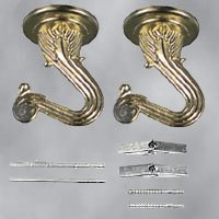 HOOK SWAG KIT 2PC BRASS