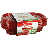 Rubbermaid TakeAlongs 7F55RETCHIL Food Storage Container, 4 Cups Capacity,