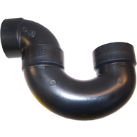 ABS 3" P-Trap Solvent Hub X Hub