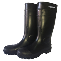 BOOT KNEE PVC MATT BLK SIZE 10